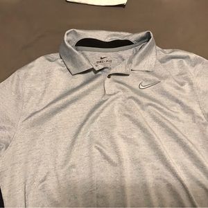 Nike Gray Dri-Fit Golf Polo